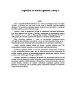 Konspekts 'Izglītība un tālākizglītība Latvijā', 1.