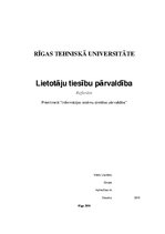 Referāts 'Lietotāju tiesību pārvaldība', 1.