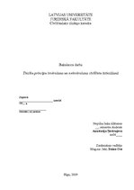 Diplomdarbs 'Tiesību principu ievērošana un neievērošana civillietu iztiesāšanā', 1.