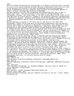 Eseja 'Show the relationship between archaeology and history and archaeology and anthro', 2.