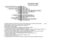 Konspekts 'Krustvārdu mīkla par literārajām pasakām', 1.
