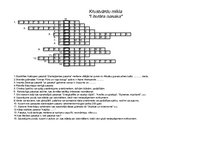 Konspekts 'Krustvārdu mīkla par literārajām pasakām', 2.