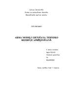 Referāts 'ARMA modeļu lietošana tehnisko rezervju aprēķināšanā', 1.