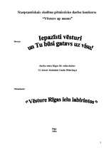 Referāts 'Vēsture Rīgas ielu labirintos', 2.