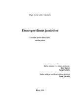 Referāts 'Ēšanas problēmas jauniešiem', 1.
