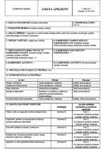 Paraugs 'Kultūras menedžera amata apraksts', 1.