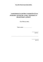 Diplomdarbs 'Sabiedriskās kārtības nodrošināšana publisku pasākumu laikā, tiesiskie un prakti', 1.