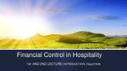 Prezentācija 'Financial Control in Hospitality', 1.