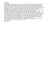 Eseja 'A Letter to Teft of the book Bless the Beasts and the Children- Used for ideas f', 1.