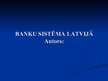 Prezentācija 'Banku sistēmas', 1.