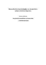 Konspekts 'Komunikatīvās kontaktoloģijas un starpkultūru saziņas struktūras izpratne', 1.