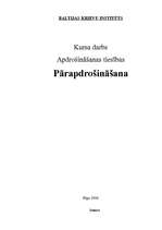 Referāts 'Pārapdrošināšana', 1.