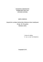 Diplomdarbs 'Deportēto Latvijas iedzīvotāju ikdiena izsūtījumā 20.gs. 40-50.gados', 1.