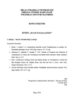 Konspekts 'Ievads. Demokrātija Latvijā', 1.