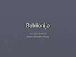 Prezentācija 'Babilonija', 1.