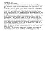 Eseja 'This essay is on "Rolls for the Czar," by R. Kinkead, and "What is intelligence,', 1.