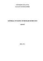 Referāts 'General Outlines of Research Process', 1.