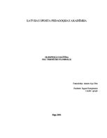 Referāts 'Olimpiskā izglītība; nāc trenēties florbolā', 1.