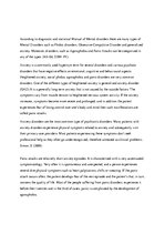 Eseja 'Anxiety Disorders Include Disorders That Share Features of Excessive Fear and An', 2.