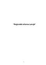 Referāts 'Reģionālā reforma Latvijā', 1.