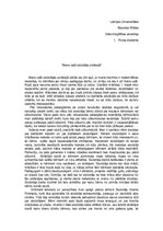 Eseja 'Mans ceļš skolotāja profesijā', 1.