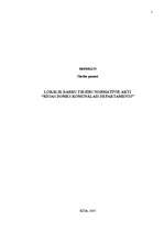 Referāts 'Lokālie darbu tiesību normatīvie akti “Rīgas domes komunālais departaments”', 1.