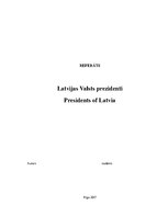 Referāts 'Latvijas valsts prezidenti', 1.