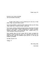 Paraugs 'Søknad (Pieteikuma vēstule norvēģu valodā)', 1.