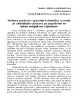 Konspekts 'Tūrisma maršruts «Igaunijas kristietība: izzinošs un izklaidējošs ceļojums pa po', 1.