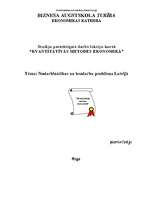 Referāts 'Nodarbinātība un bezdarbs Latvijā', 1.