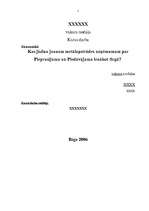 Referāts 'Kas jāzina jaunam metālapstrādes uzņēmumam par pieprasījumu un piedāvājumu, ienā', 1.