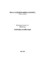 Eseja 'Patērētāja uzvedība tirgū', 1.