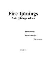 Biznesa plāns 'Auto tūnings', 1.