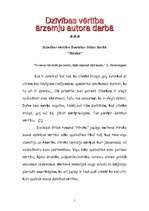 Eseja 'Dzīvības vērtība ārzemju autora darbā', 1.