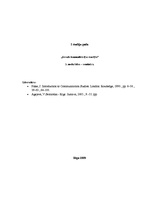 Konspekts 'Ievads komunikācijas teorijās', 1.