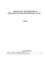 Referāts 'Iedzīvotāju ieinteresētība un līdzdalība politiskajos procesos Latvijā', 1.