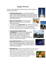 Konspekts 'Images of Latvia', 1.