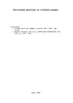 Eseja 'Politiskās partijas un interešu grupas', 1.