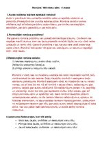 Konspekts 'Romāna analīze', 1.