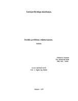 Referāts 'Sociālu problēmu raksturojums', 1.