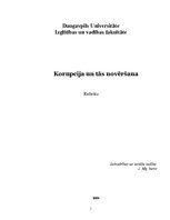 Referāts 'Korupcija un tās novēršana', 1.