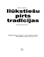 Referāts 'Ilūkstiešu pirts tradīcijas', 1.