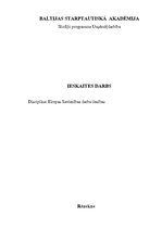 Referāts 'Eiropas Savienības darba tiesības', 1.