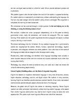Eseja 'Learning foreign languages in a global world', 7.