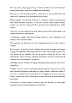 Eseja 'Learning foreign languages in a global world', 11.