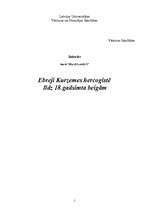 Referāts 'Ebreji Kurzemes hercogistē līdz 18.gadsimta beigām', 1.