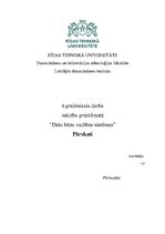 Konspekts 'Ceturtais praktiskais darbs. Datu bāzu vadības sistēmas pārskati', 1.
