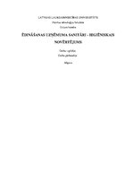 Referāts 'Ēdināšanas uzņēmuma sanitāri - higiēniskais novērtējums', 1.