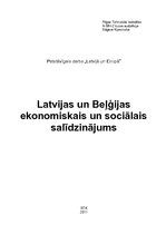 Referāts 'Latvijas un Beļģijas ekomoniskais un sociālais pārskats', 1.