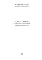 Referāts 'A/s "Valmieras stikla šķiedra" organizatoriskās struktūras analīze', 1.